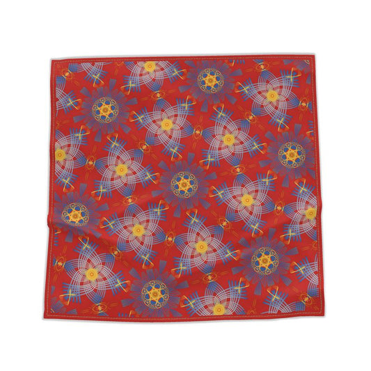 Large square silk scarf.